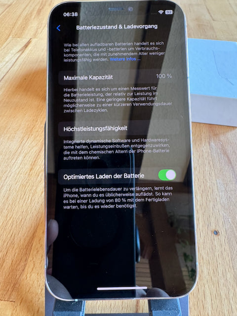 Apple iPhone 12 Pro – 128 GB – Silber/Weiß – Display & Akku NEU!